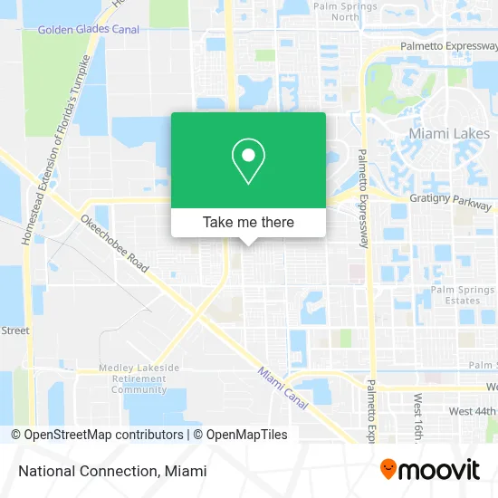 National Connection map