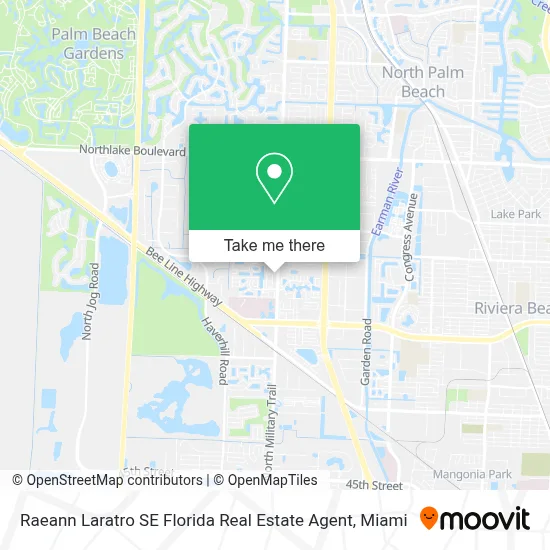 Raeann Laratro SE Florida Real Estate Agent map