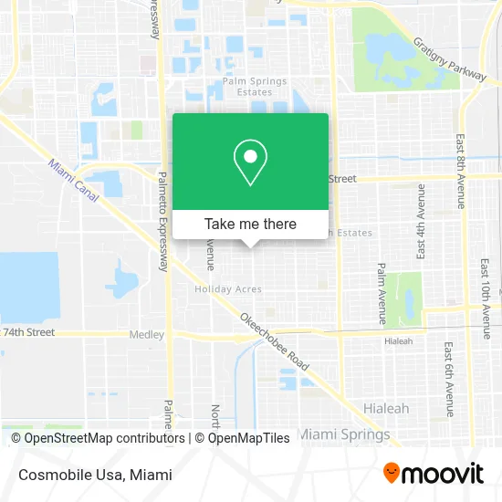 Cosmobile Usa map