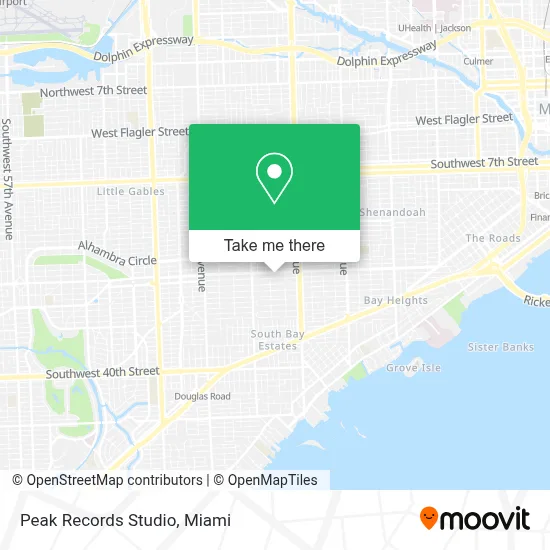 Peak Records Studio map