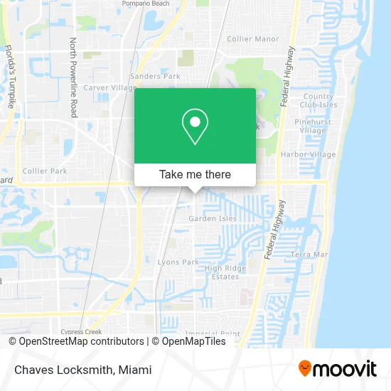 Chaves Locksmith map