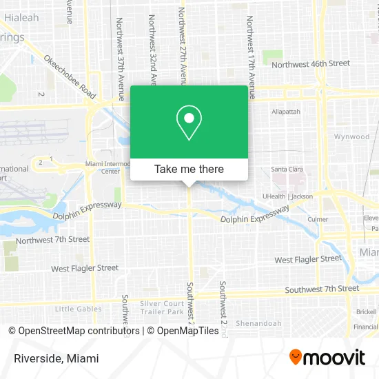 Riverside map