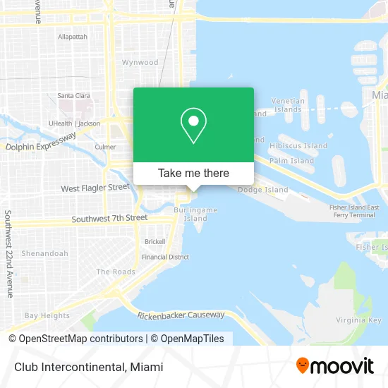Club Intercontinental map