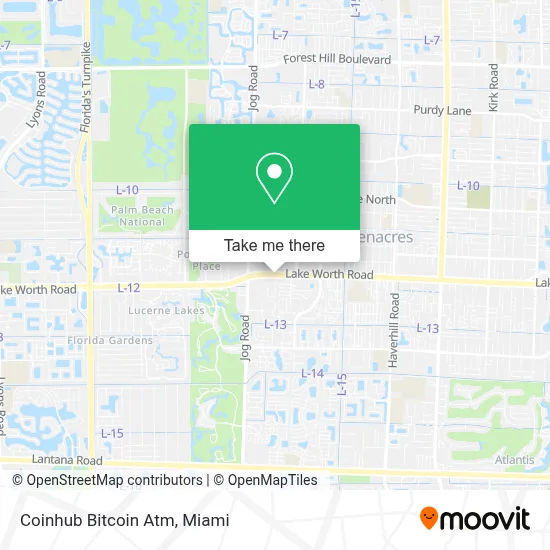 Coinhub Bitcoin Atm map