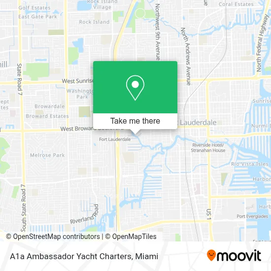 A1a Ambassador Yacht Charters map