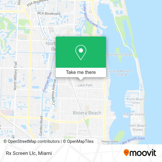 Rx Screen Llc map