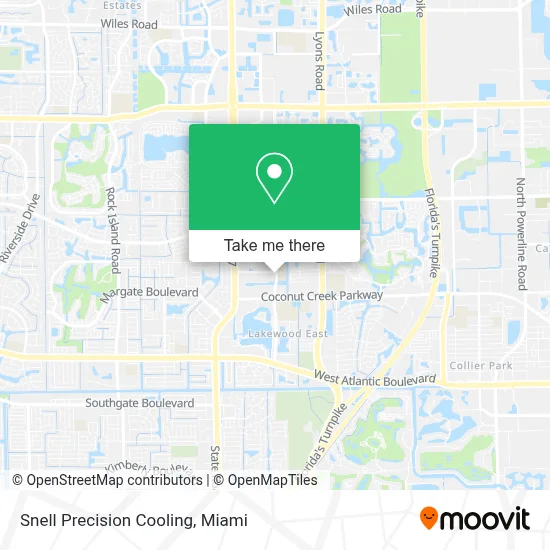 Snell Precision Cooling map