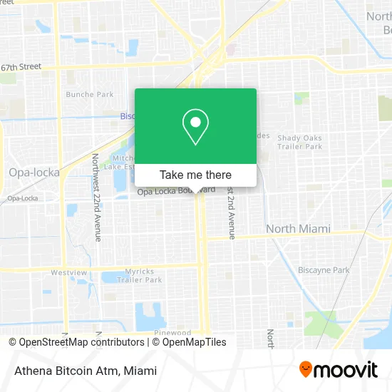Athena Bitcoin Atm map