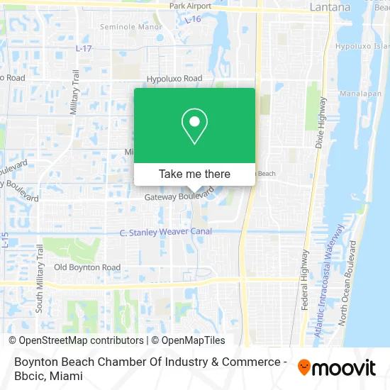 Boynton Beach Chamber Of Industry & Commerce - Bbcic map