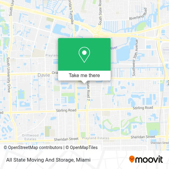 All State Moving And Storage map