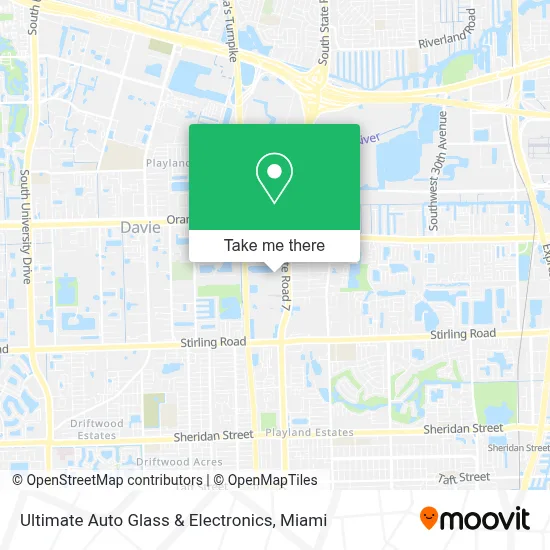Ultimate Auto Glass & Electronics map