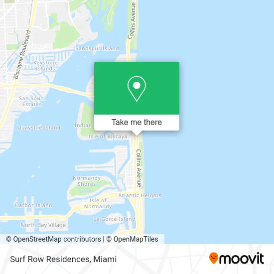 Surf Row Residences map