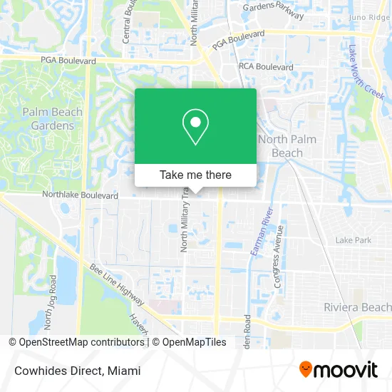 Cowhides Direct map