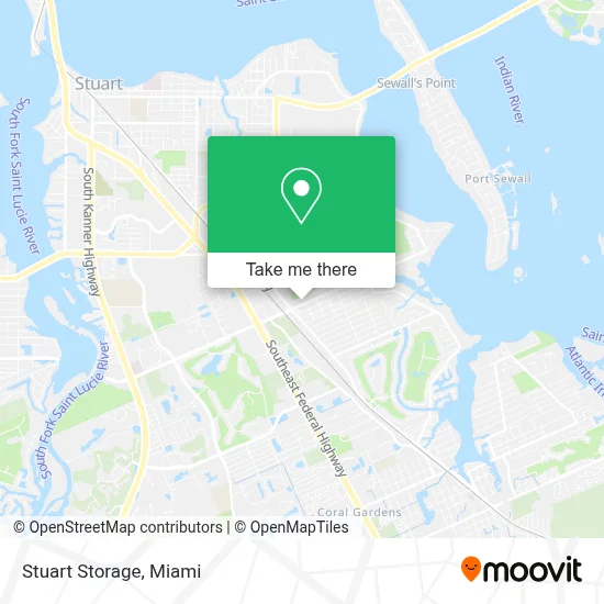 Stuart Storage map