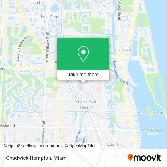Chadwick Hampton map