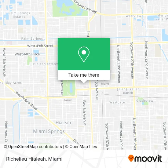Richelieu Hialeah map