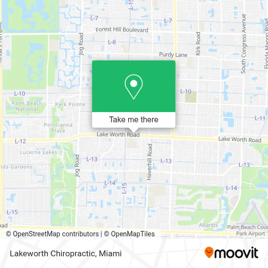 Lakeworth Chiropractic map