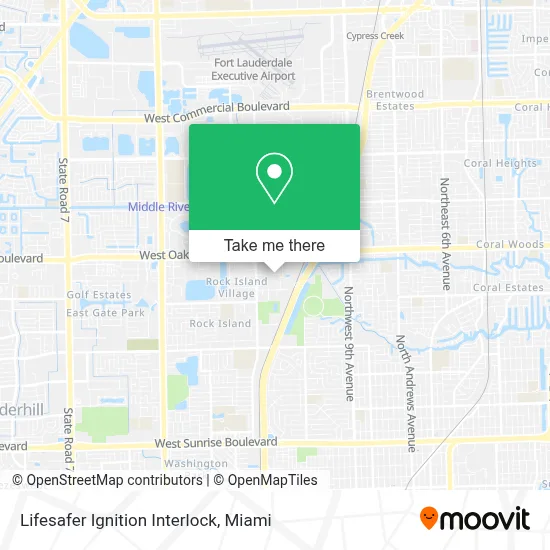 Lifesafer Ignition Interlock map