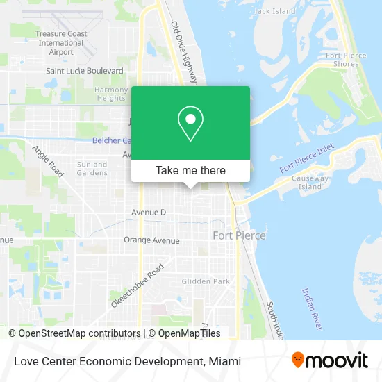 Love Center Economic Development map