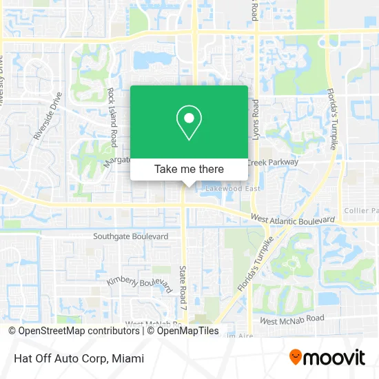 Hat Off Auto Corp map