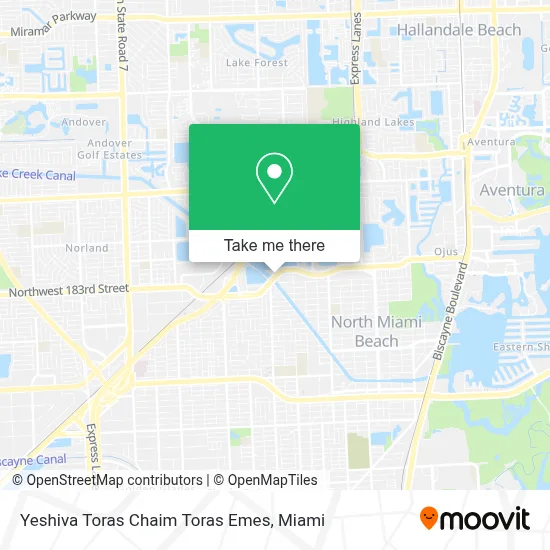 Yeshiva Toras Chaim Toras Emes map