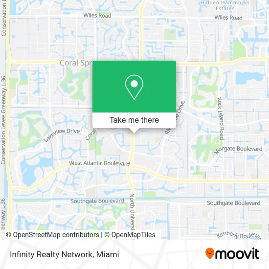 Mapa de Infinity Realty Network