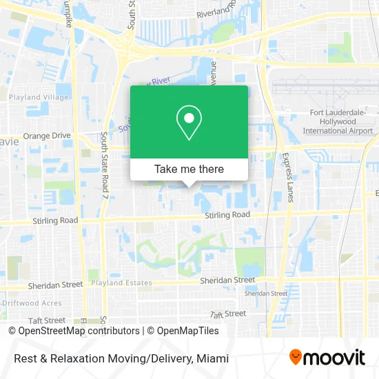 Rest & Relaxation Moving / Delivery map