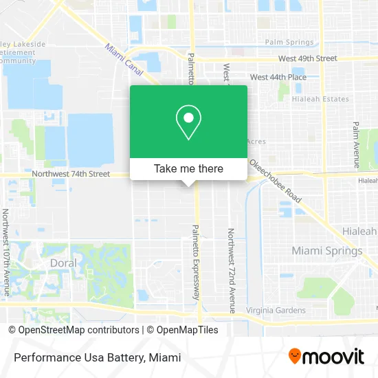 Performance Usa Battery map