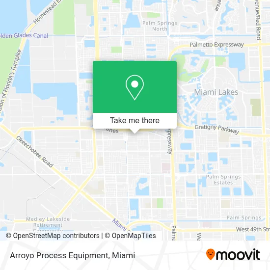 Arroyo Process Equipment map