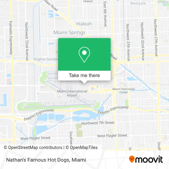 Nathan's Famous Hot Dogs map