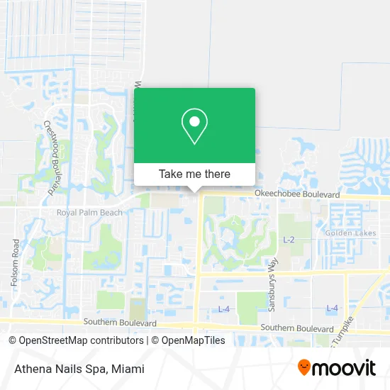 Athena Nails Spa map