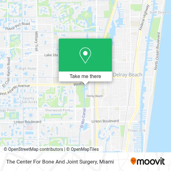 The Center For Bone And Joint Surgery map
