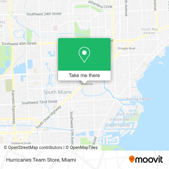 Hurricanes Team Store map