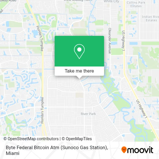 Byte Federal Bitcoin Atm (Sunoco Gas Station) map