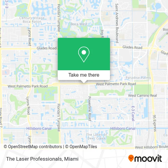 The Laser Professionals map