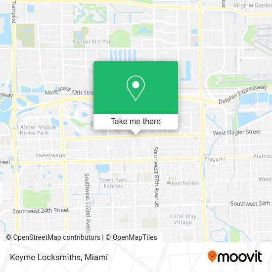 Keyme Locksmiths map