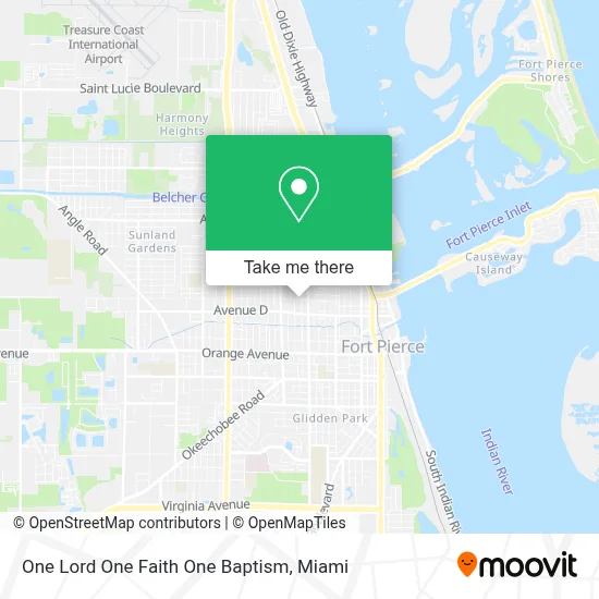 One Lord One Faith One Baptism map