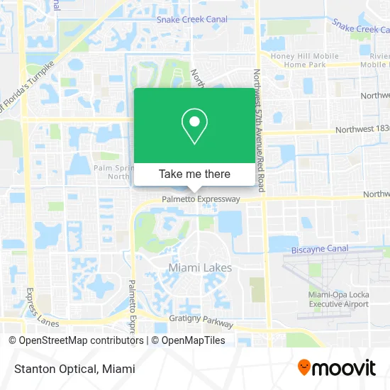 Stanton Optical map