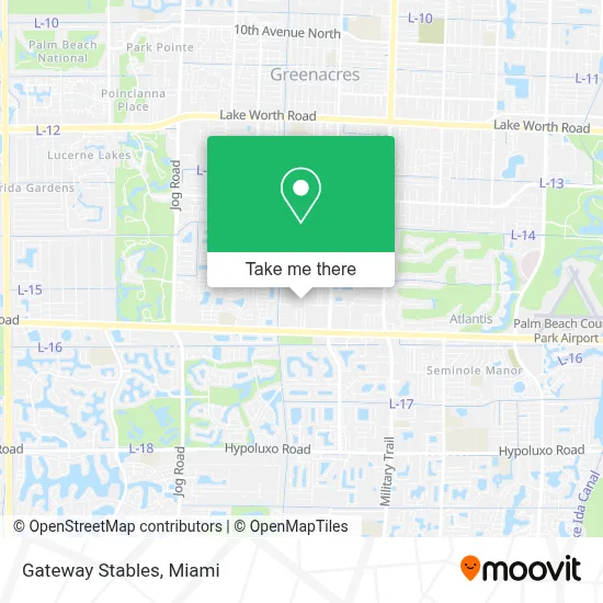 Gateway Stables map
