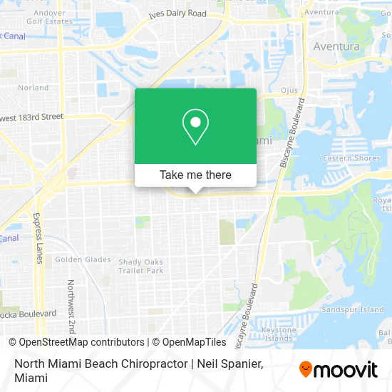 North Miami Beach Chiropractor | Neil Spanier map