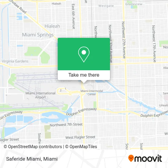 Saferide Miami map