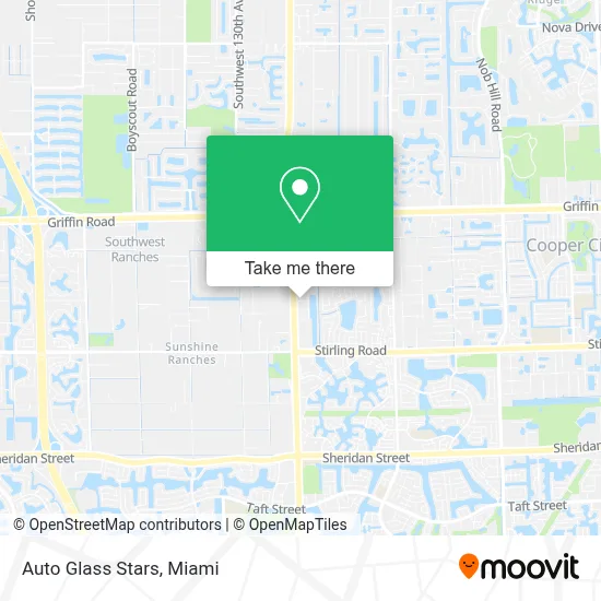 Auto Glass Stars map