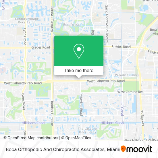 Boca Orthopedic And Chiropractic Associates map