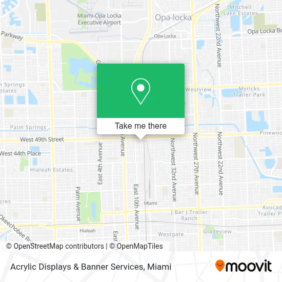 Acrylic Displays & Banner Services map