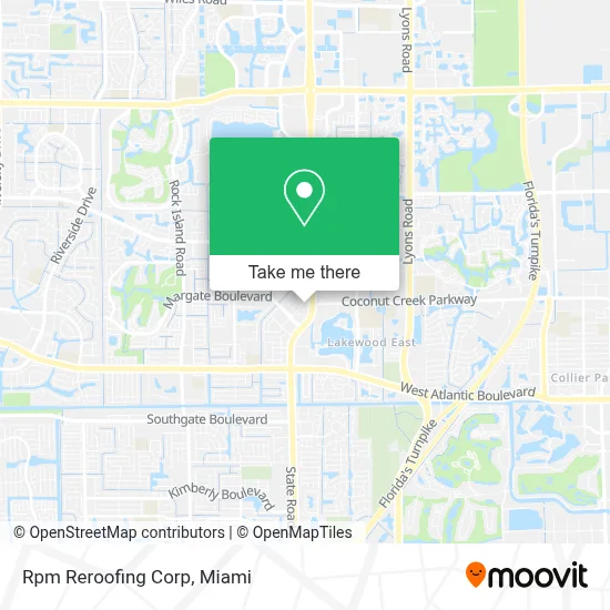 Rpm Reroofing Corp map