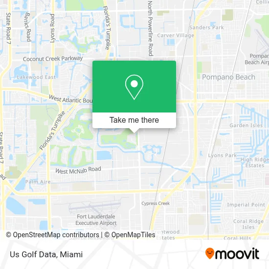 Us Golf Data map