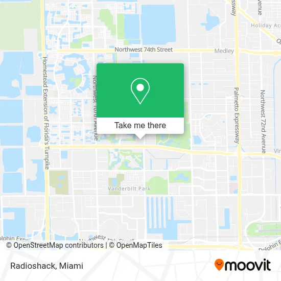 Radioshack map