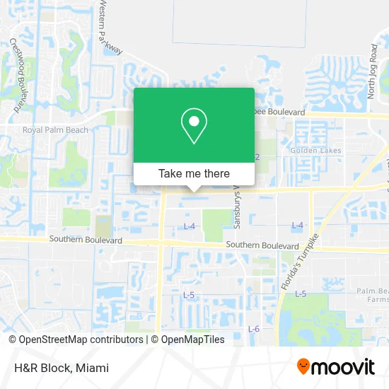 H&R Block map