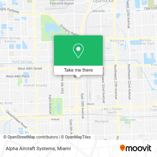 Alpha Aircraft Systems map