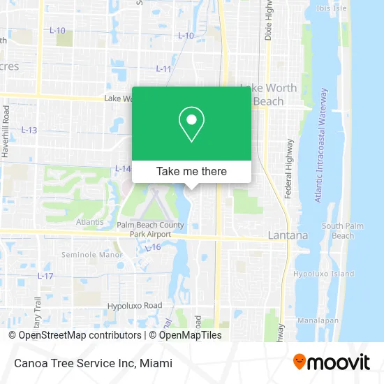 Canoa Tree Service Inc map